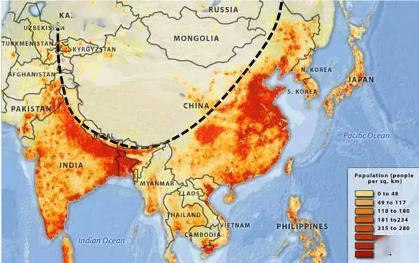 地理拓展 | 世界上的"胡焕庸线"_中国_人口_美国的