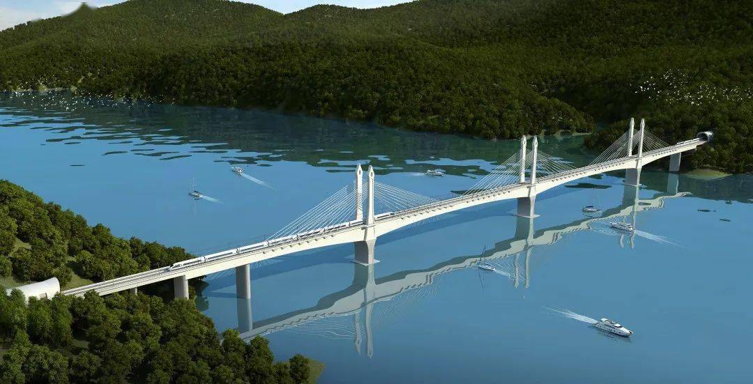 央媒关注国内高铁最大跨度多塔矮塔斜拉桥首个主塔封顶