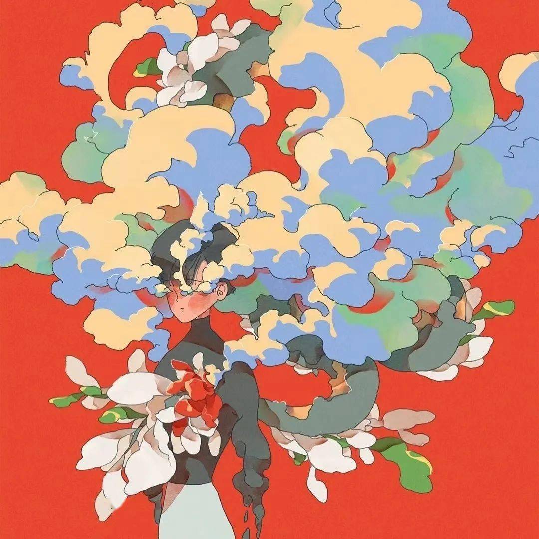 《150张小众复古艺术插画盘点》_画面_作品_线条