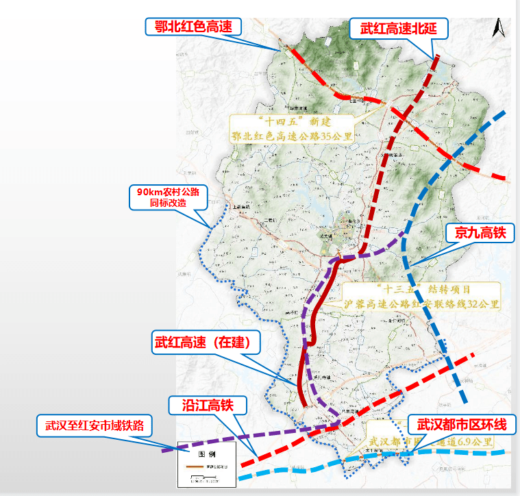 红安县公交线路图图片