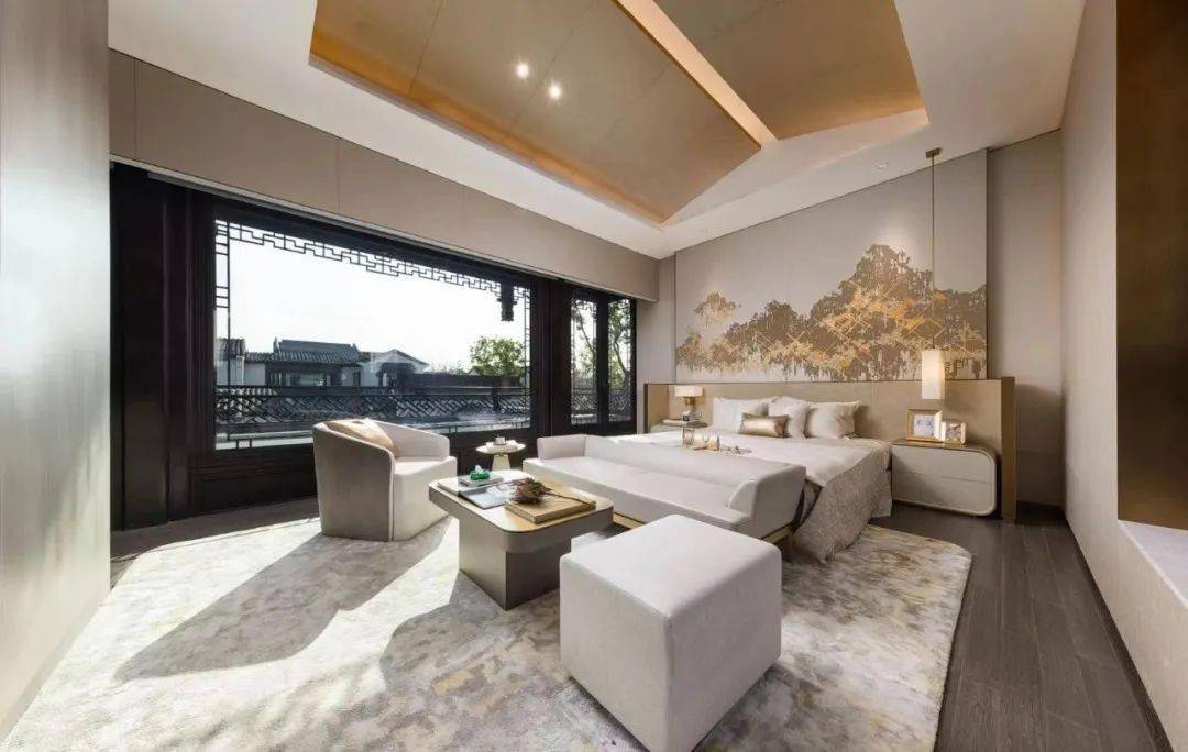 戴昆新作1300㎡新中式豪宅心中的桃源雅居