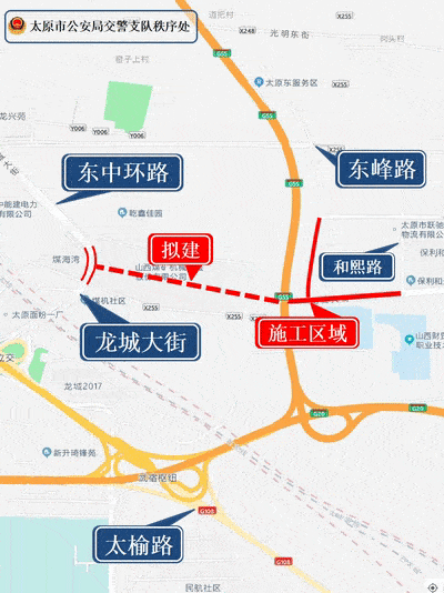 注意绕行龙城大街打通工程6月9日起施工