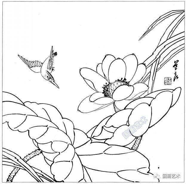 工筆畫白描花鳥需要的收藏