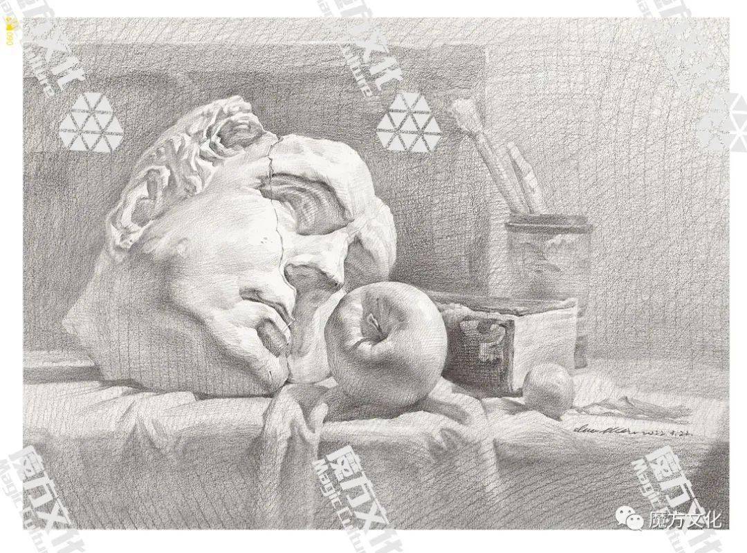 《绝对山东素描静物》顾伟-2022——核心体系,高分魔版.