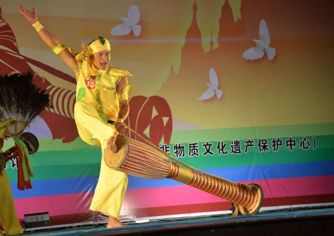 芒市2022年文化和自然遗产日系列宣传展示活动傣族象脚鼓