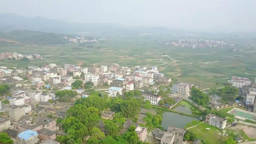 邓村邓人广西横县石塘镇邓村全景风貌