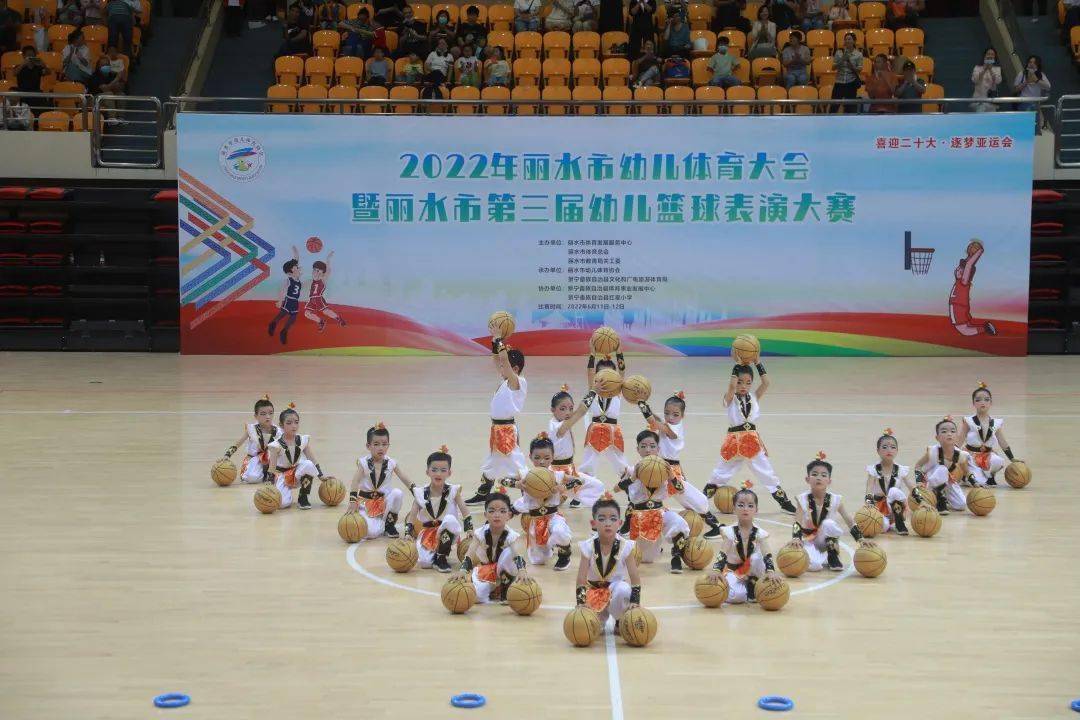 球场赤子心幼儿显身手2022年丽水市第三届幼儿篮球表演大赛圆满落幕