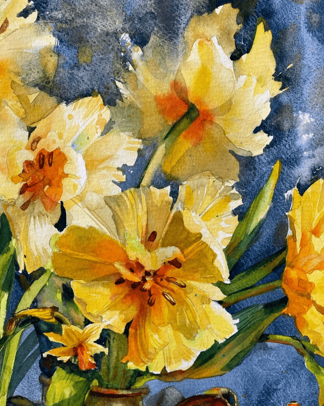 乌克兰水彩画家samirayanushkova作品欣赏花卉篇