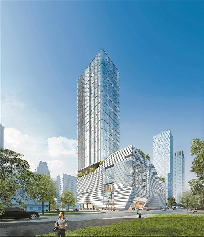 安托山公共文化中心效果图【深圳商报讯】(记者 刘虹辰)福田区新地标