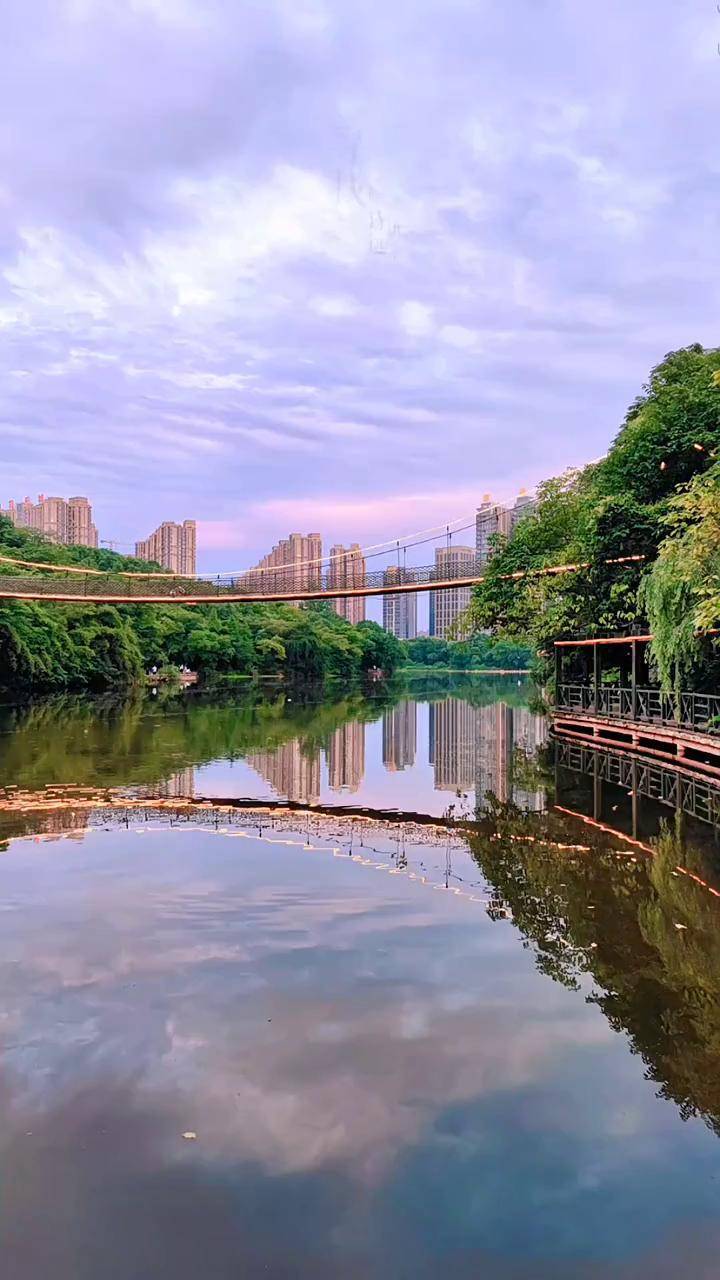 今天傍晚手機隨拍的衡陽平湖公園是不是很美湖南衡陽手機攝影旅行推薦