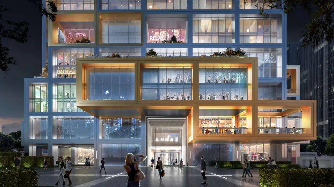 安达仕酒店官宣西安上空的赛博朋克立方体