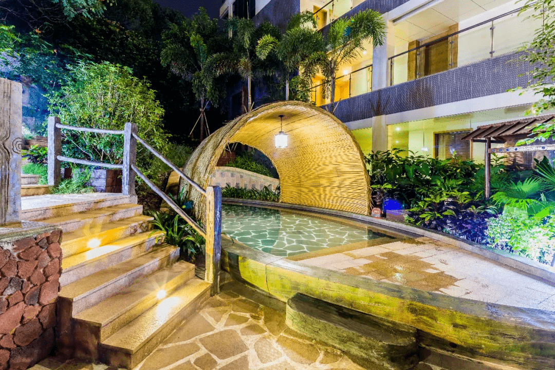 市内安心自驾游~广州增城三英温泉~2大1小自助早晚餐 壕泡70多个秘境