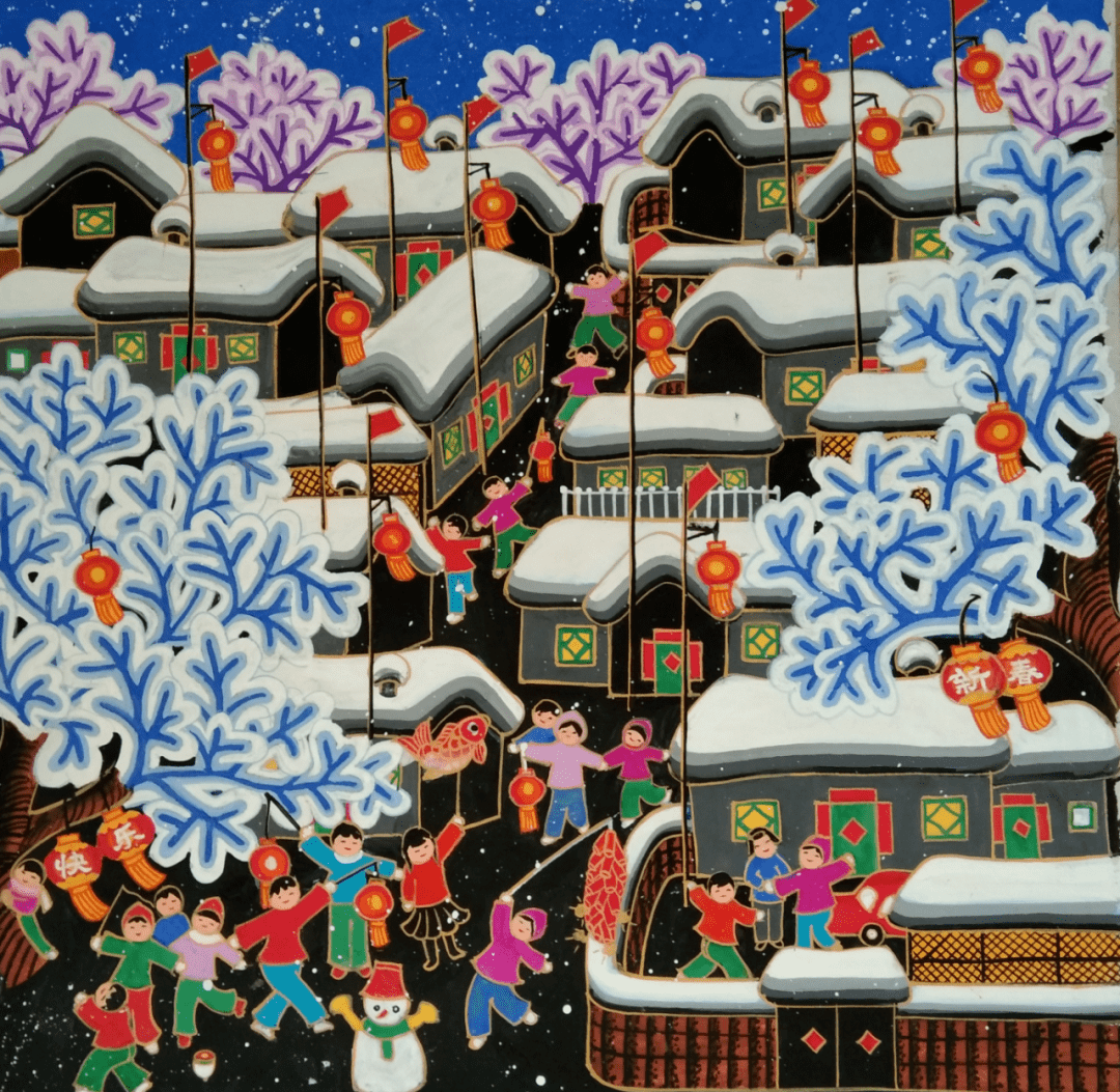 非遗同行 | 桦甸市非遗云展播——桦甸农民画_中国美术馆_民间_绘画