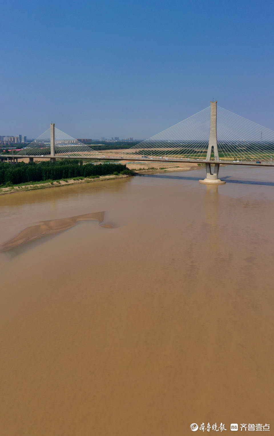 气势磅礴的济南建邦黄河大桥