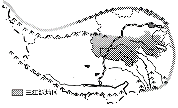 青藏地区简图图片