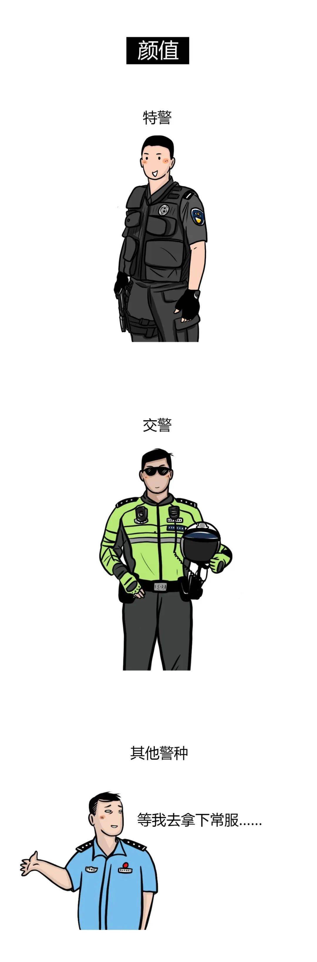 警服漫画人物图片图片