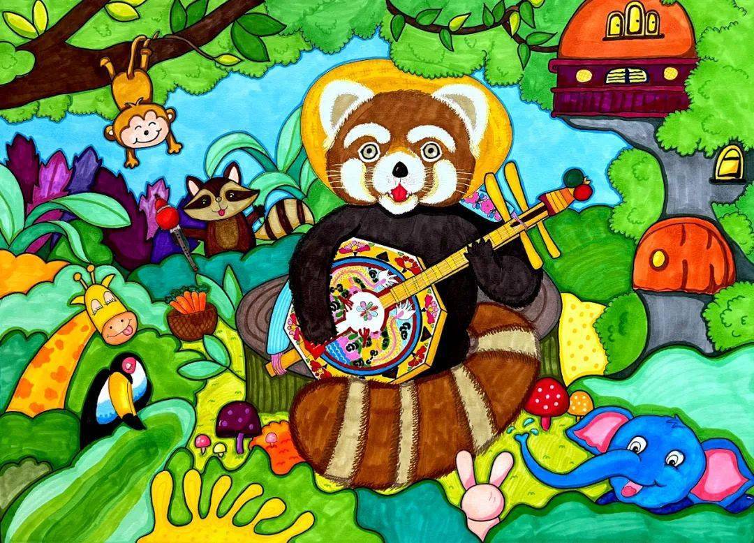 第六届云南省小学生野生动物绘画大赛获奖名单公布_教育_科普_自然