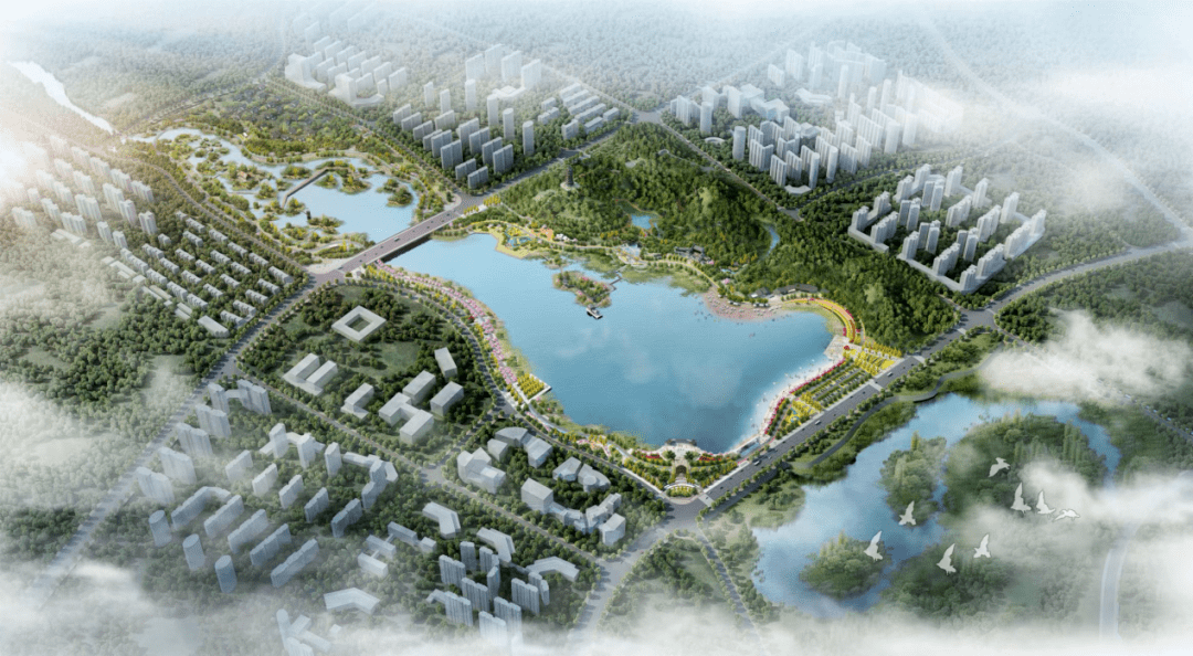 乐安滨湖公园效果图华中科技大学建筑与城市规划学院撰稿:韩依纹