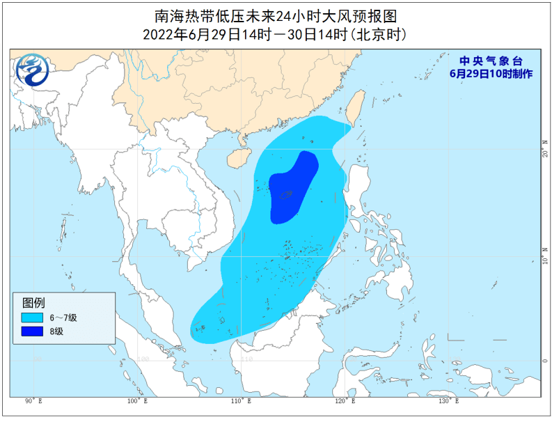 热带低压在南海生成或发展为台风三亚天气速看