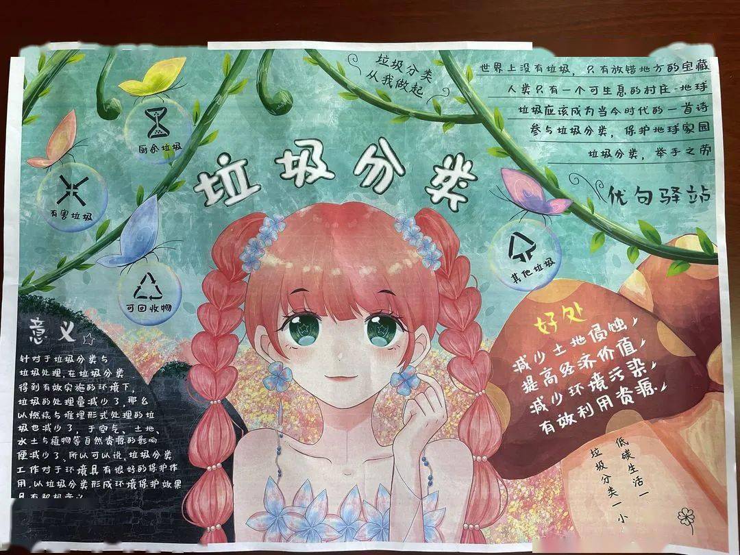 【青鸟北附】高一年级举办垃圾分类手抄报比赛_归其位_高中段_节约