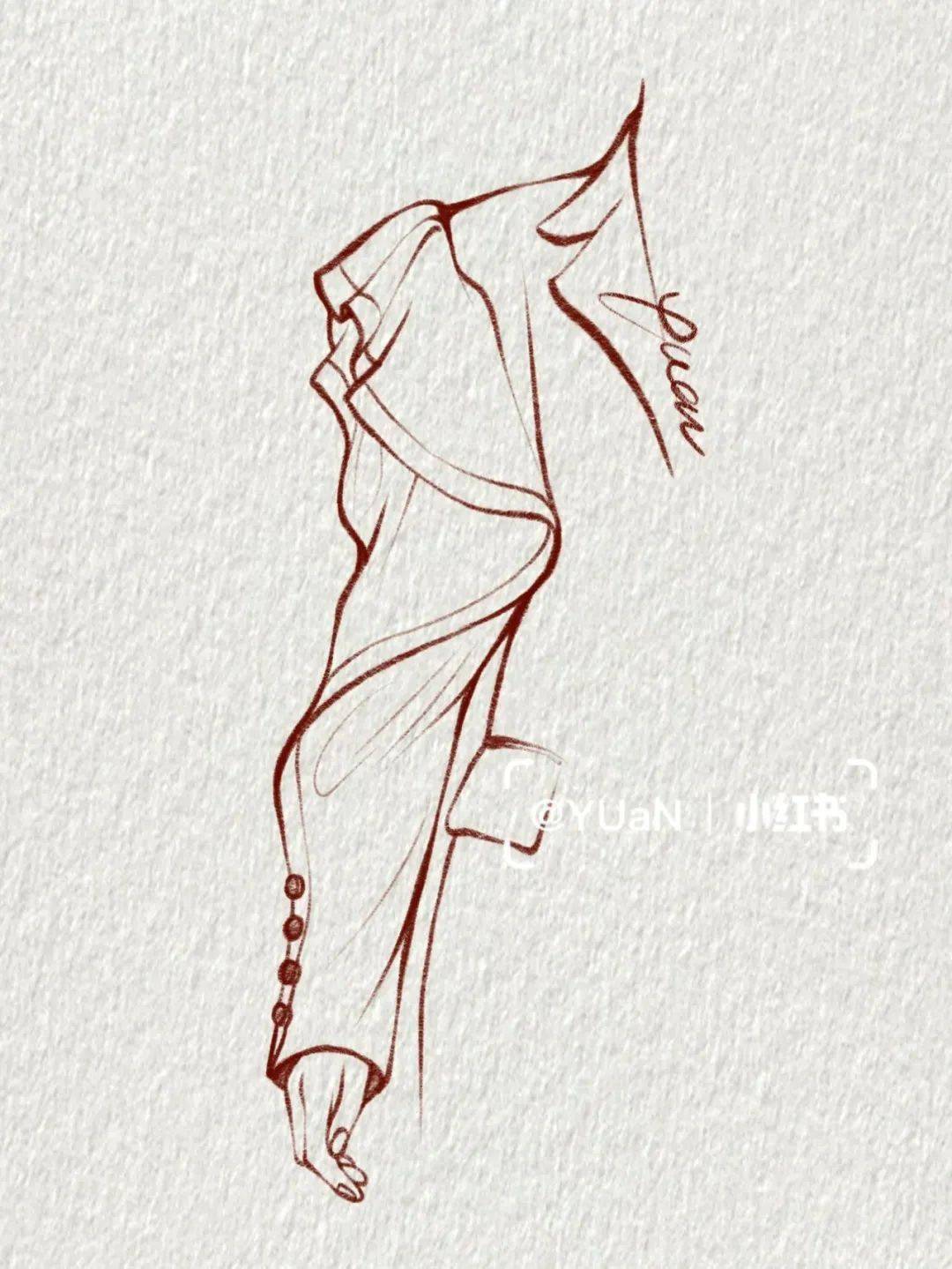 不做两袖清风的清官设计师300款袖子设计手绘线稿图叮咚收藏