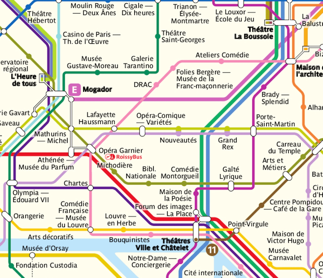 明天带着新的巴黎地铁图出门