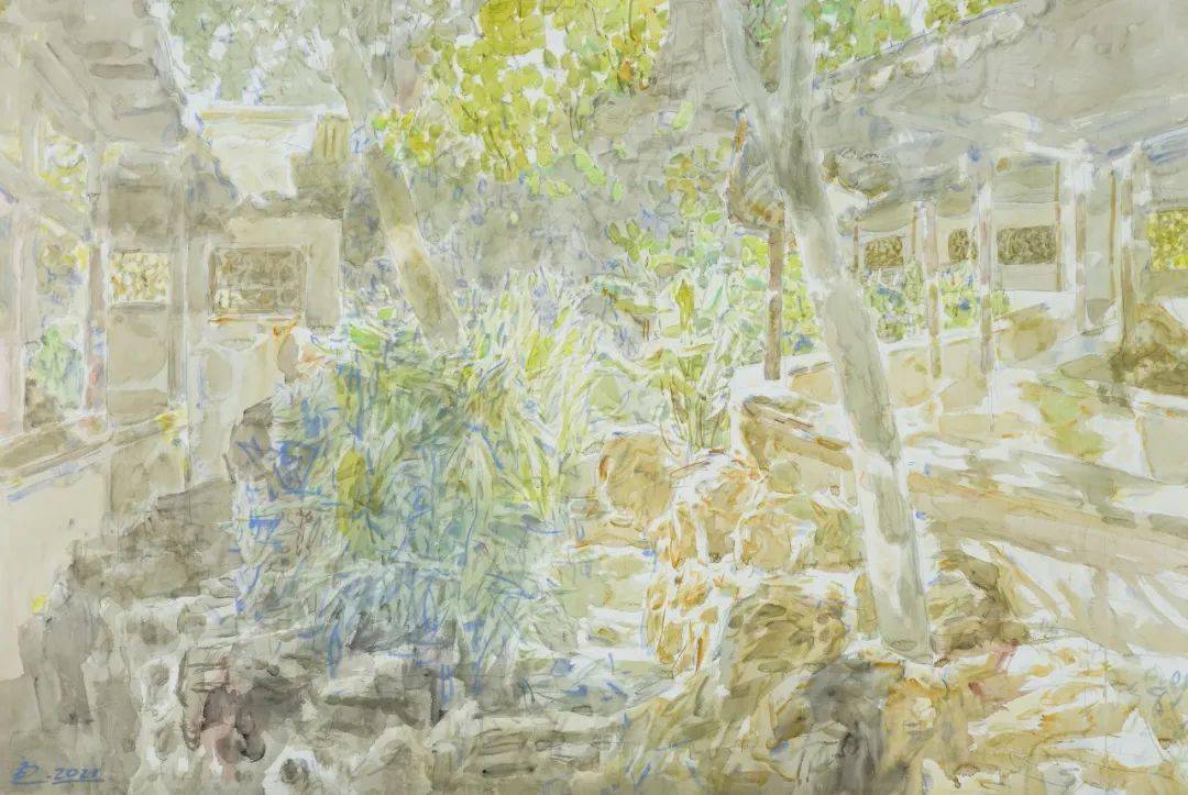 哈师大美术学院院长赵云龙水彩艺术展在水之湄在苏州卓美术馆开幕