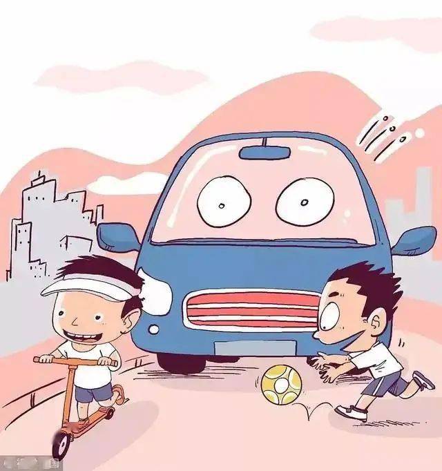 不在车前逗留,不在车身盲区玩耍;不在马路上追逐打闹;乘车时身体不要