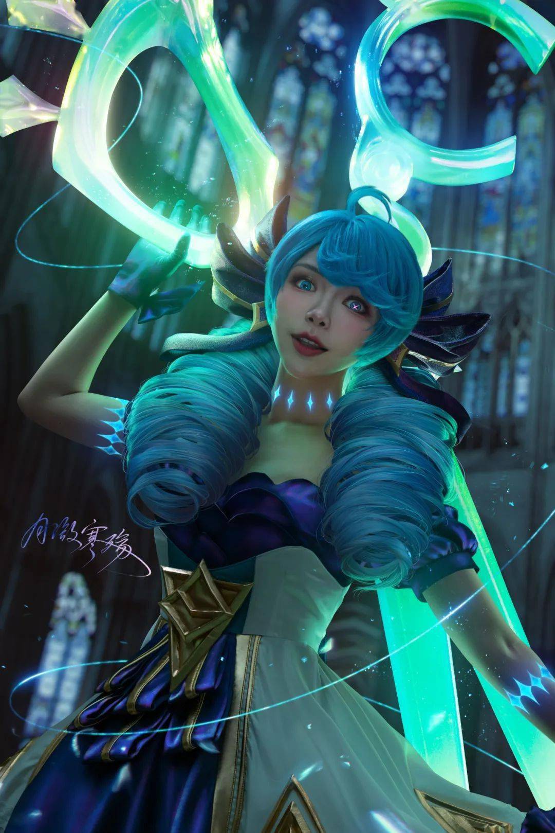 cosplay特辑丨《英雄联盟》灵罗娃娃·格温cos_线团_所有权_图文