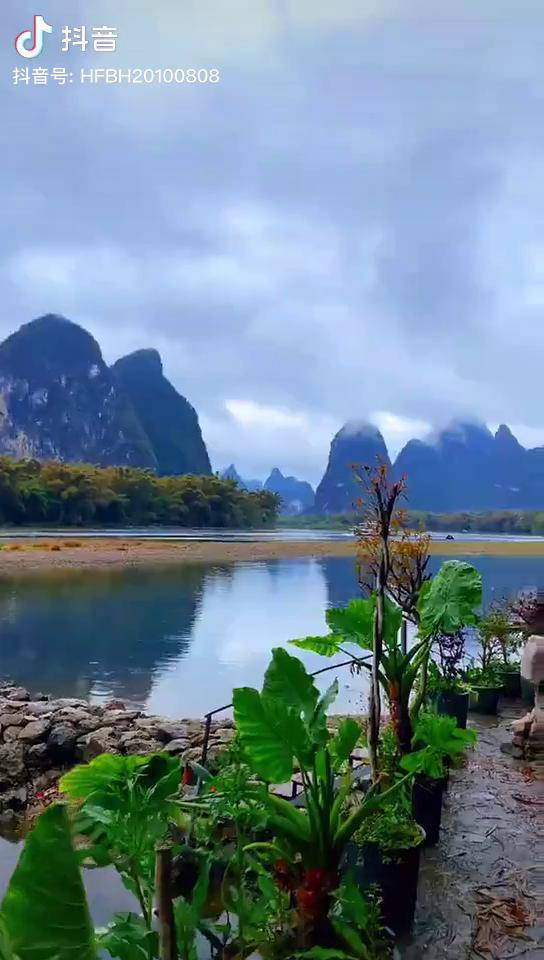 早安美在山水间 山青水秀好地方 风景如画心旷神怡 金山银山不如绿水