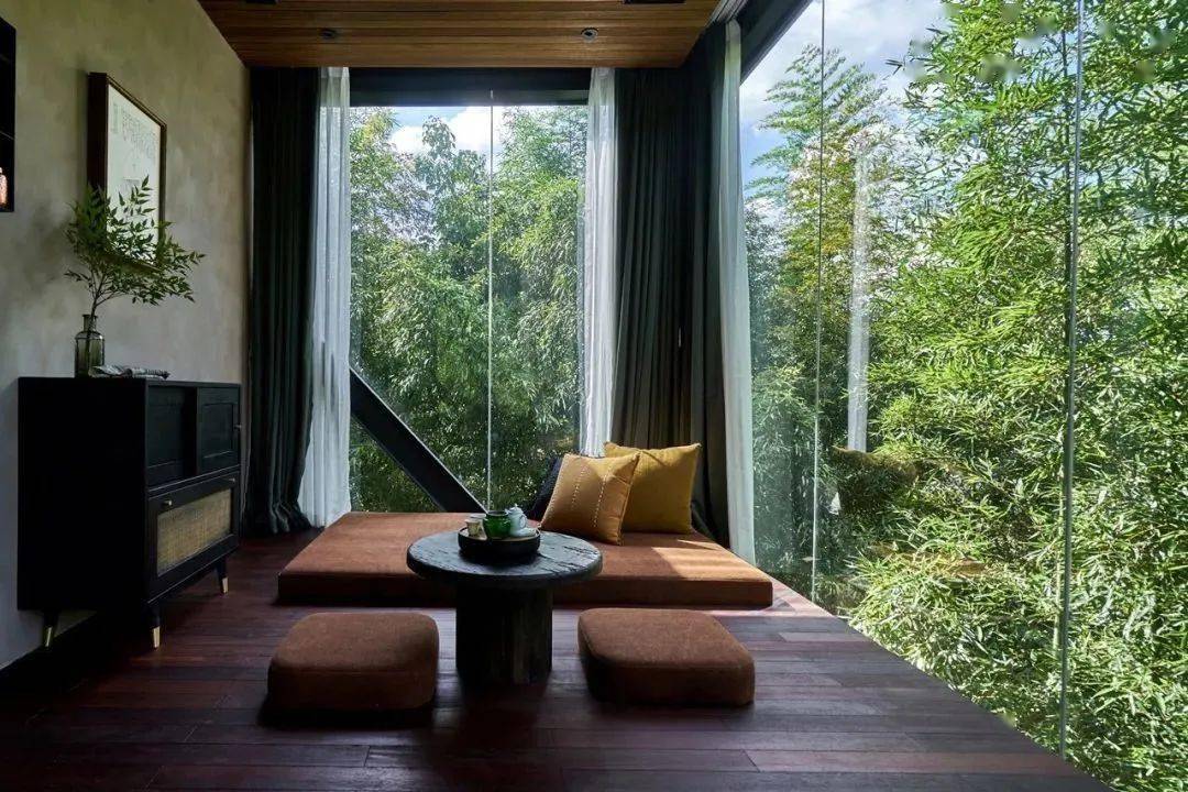 安吉山野竹海里的温泉泡池民宿,够得着的李子柒田园生活丨语自在_老