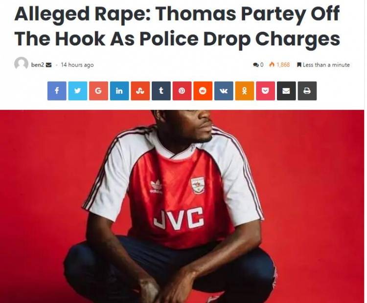 托马斯被指控强奸是女友设的局？传谣者帐号已被封禁