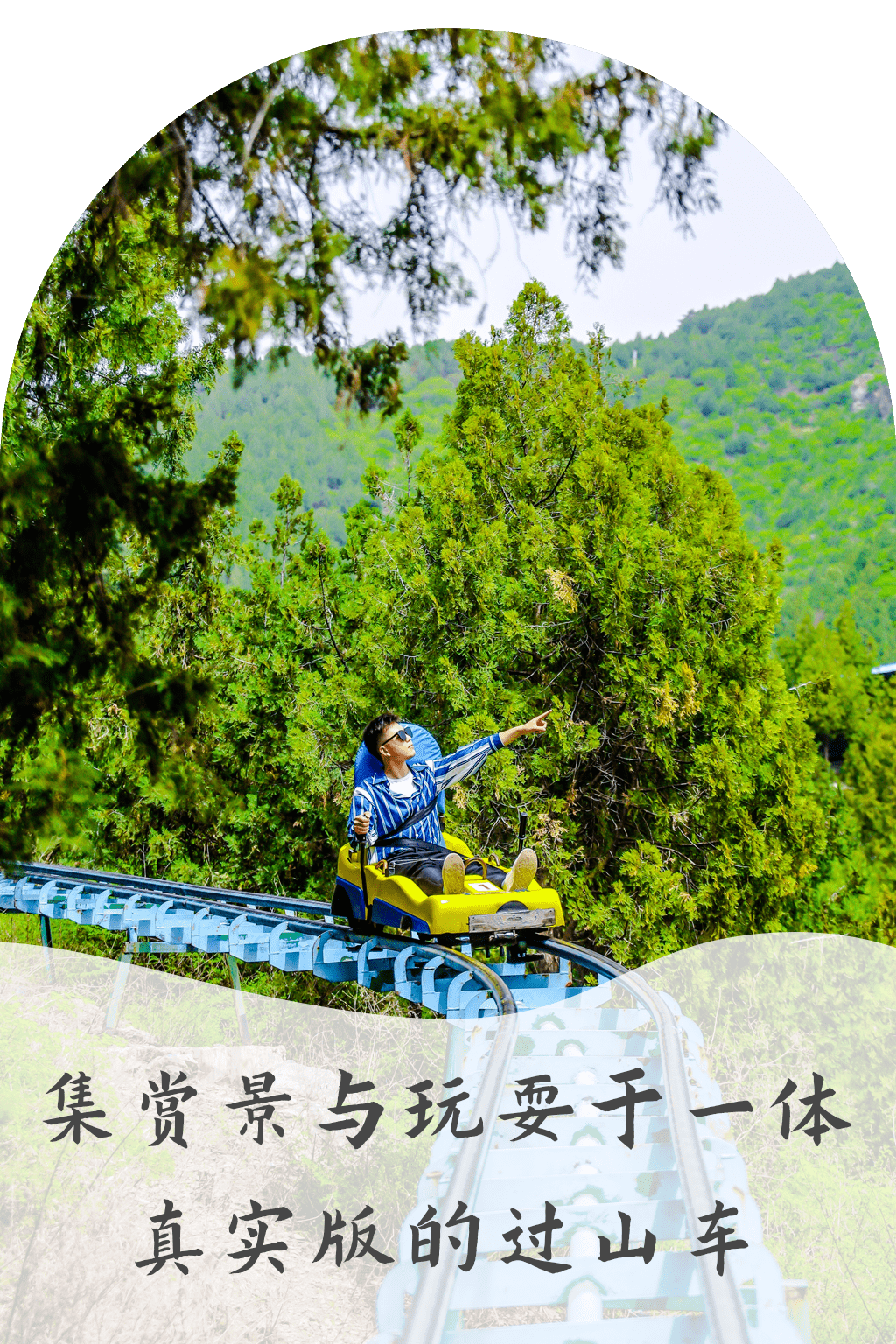 宁波全新炫酷山地滑车，从山顶一口气滑到山脚，惊险刺激第一次见_半边山_车子_旅游