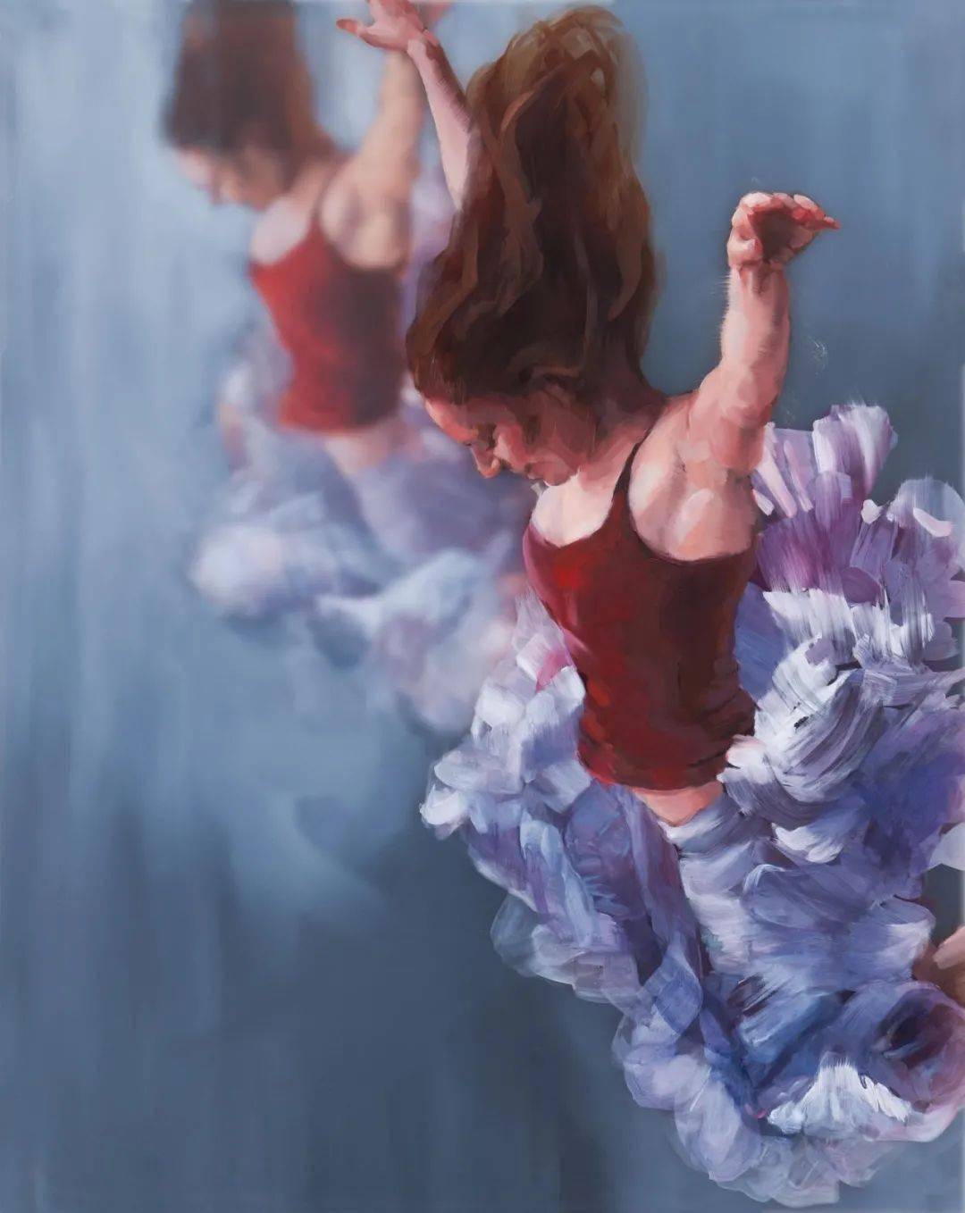 美国女画家米歇尔贾德创作了富有表现力的运动人物肖像作品欣赏