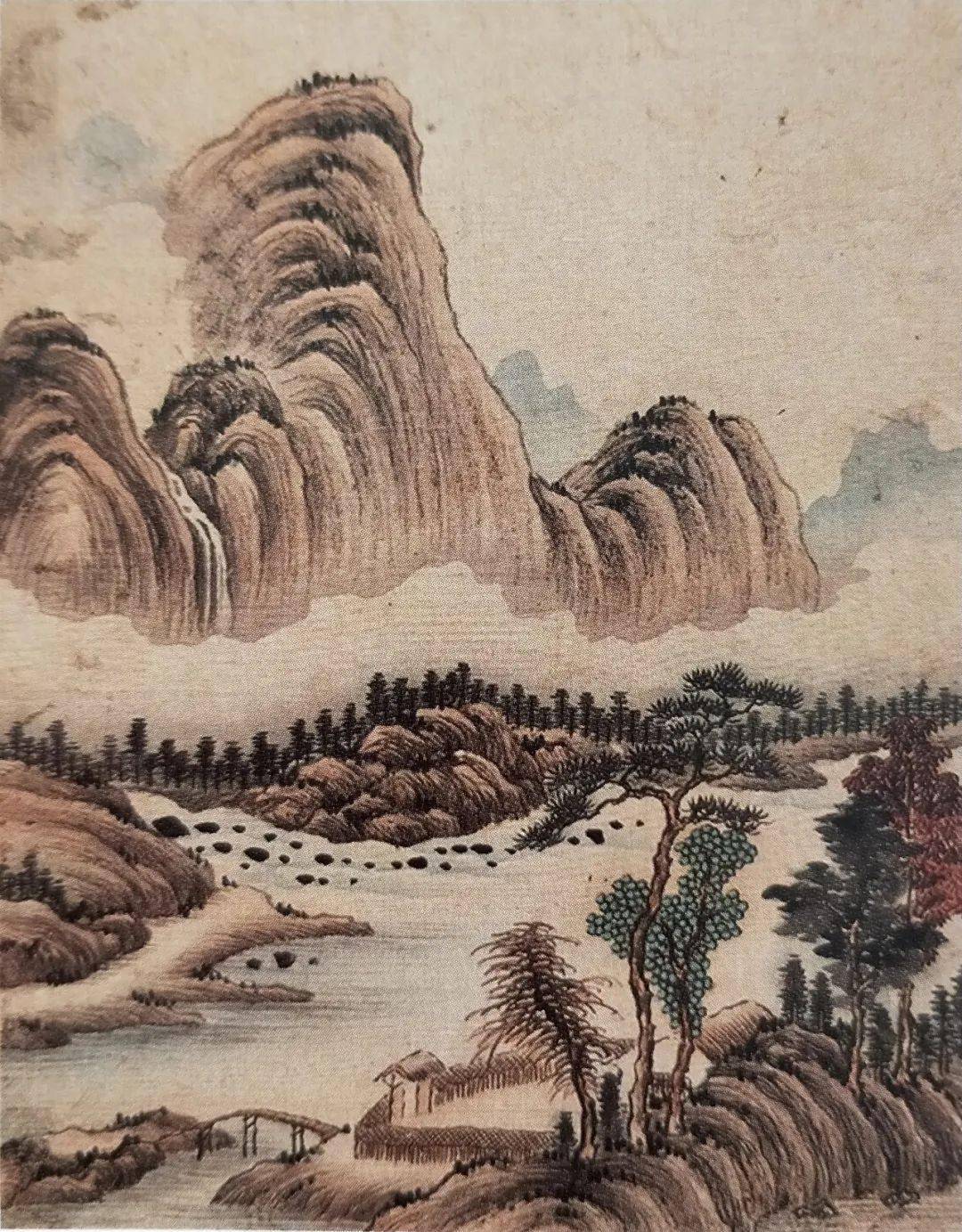 清代画家武丹山水画作品赏析_国画_衷白_花鸟