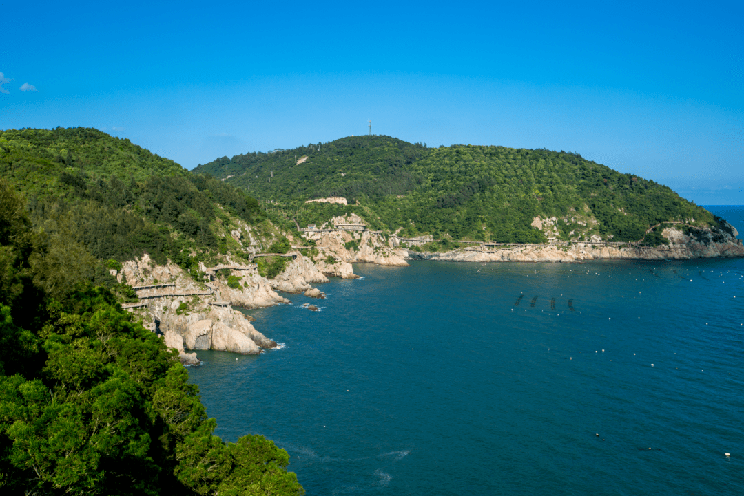 局洞頭區仙疊巖(大沙岙)景區海濱浴場至南炮臺山臨海棧道已維修完成