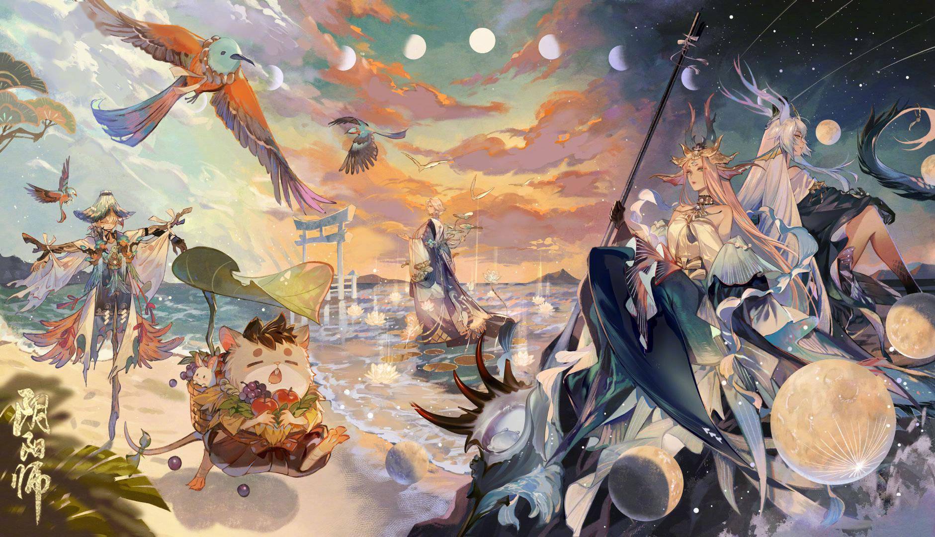 《阴阳师》浮世三千景系列新皮肤即将上线_鹿御前_宣传_朝午夕