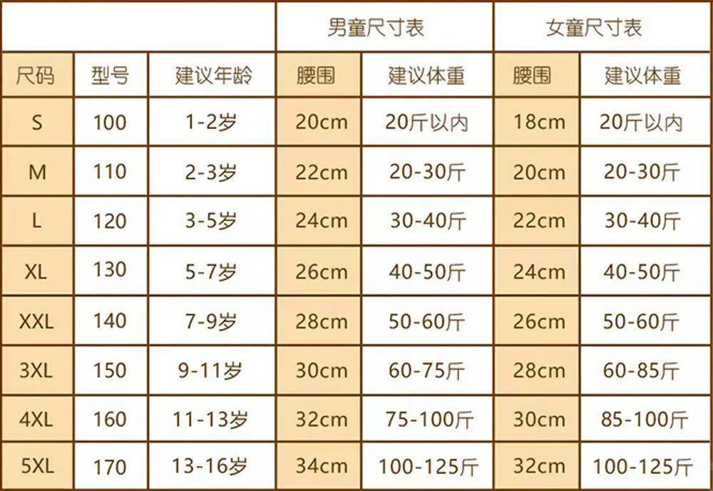 按身高体重穿内衣表图片