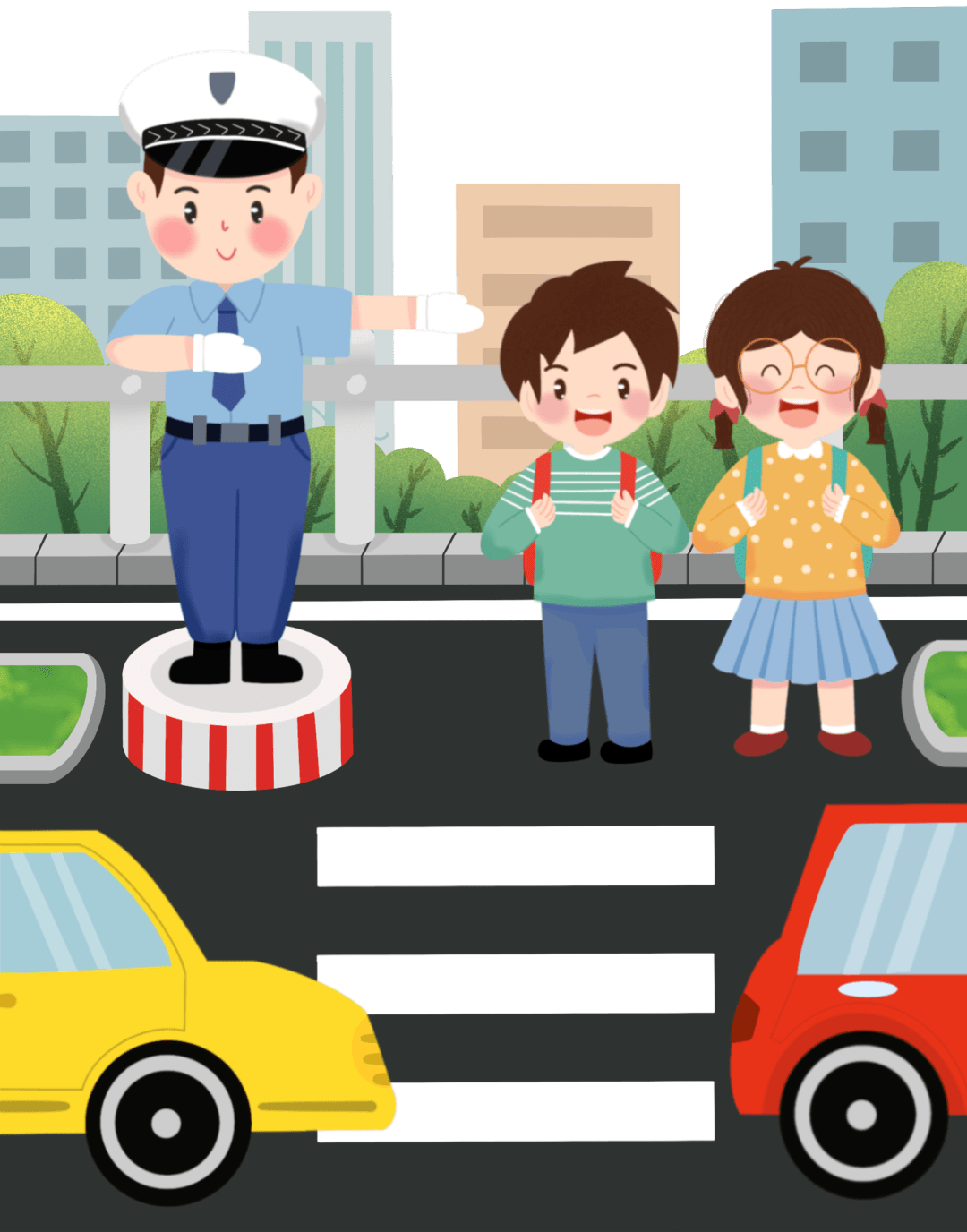 交通安全 暑期学生交通安全常识 孩子 安全带 马路