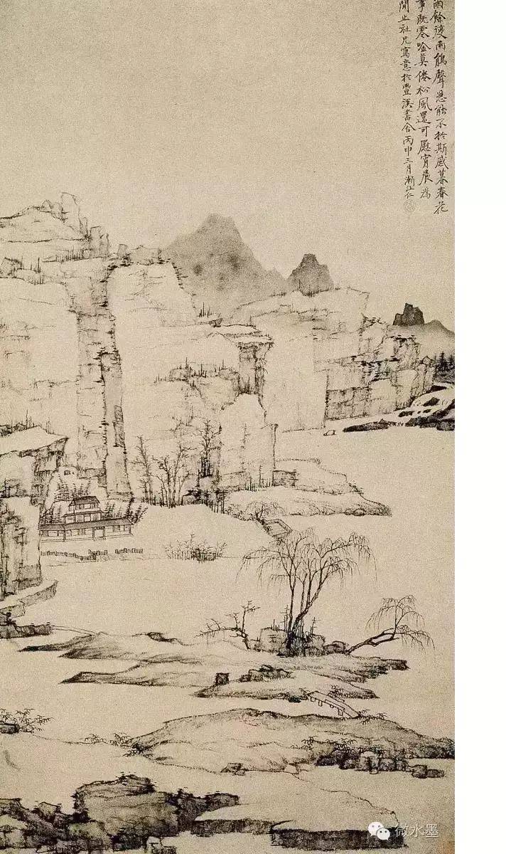 静坐空潭,孤啸危岫——渐江_石涛_作品_倪云林