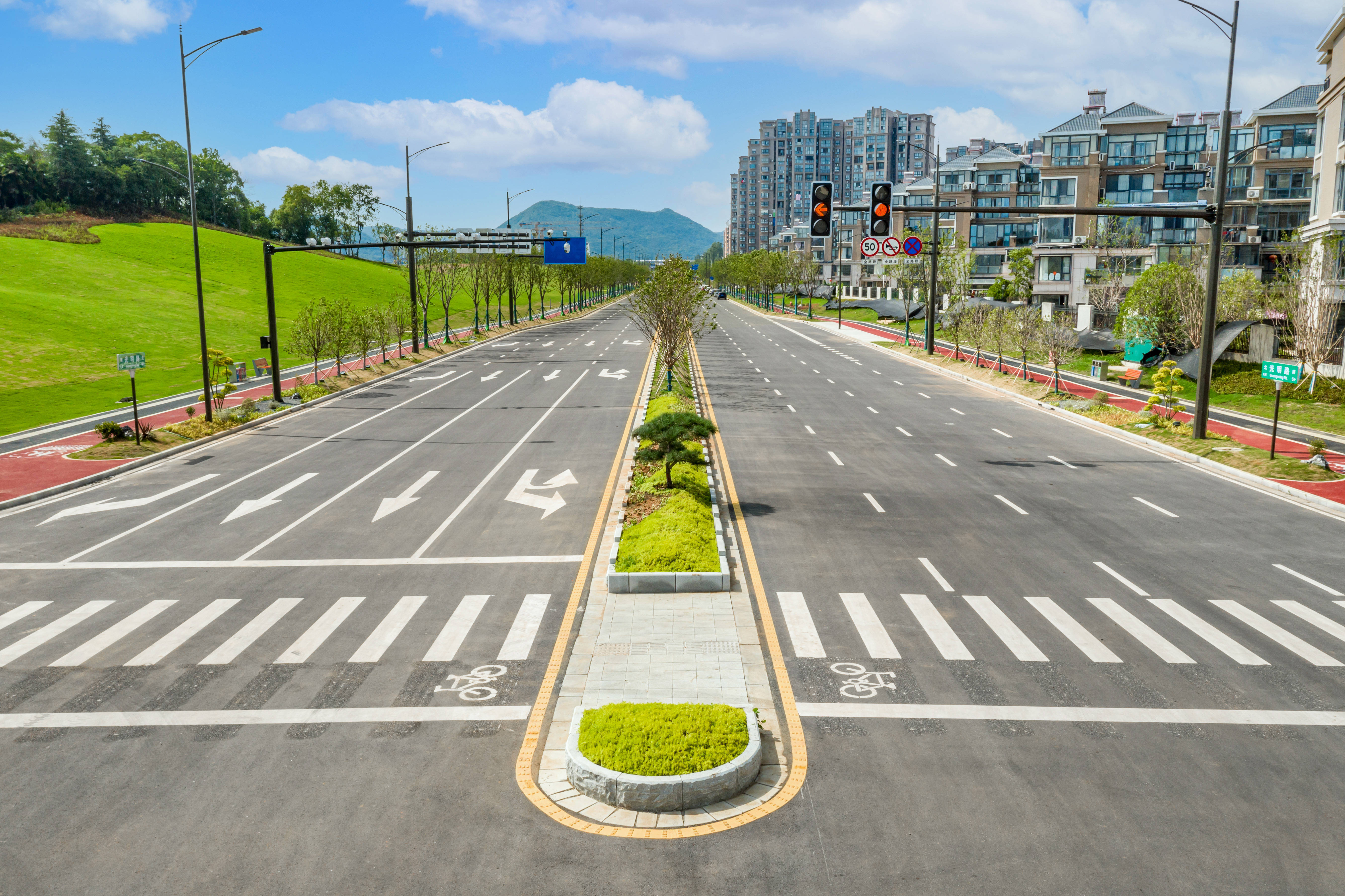 浦口高新区光明路正式开放交通