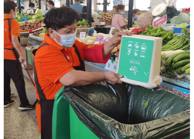 组织评比“垃圾分类标兵” 南京红山街道多措并举推进月苑农贸市场垃圾分类工作