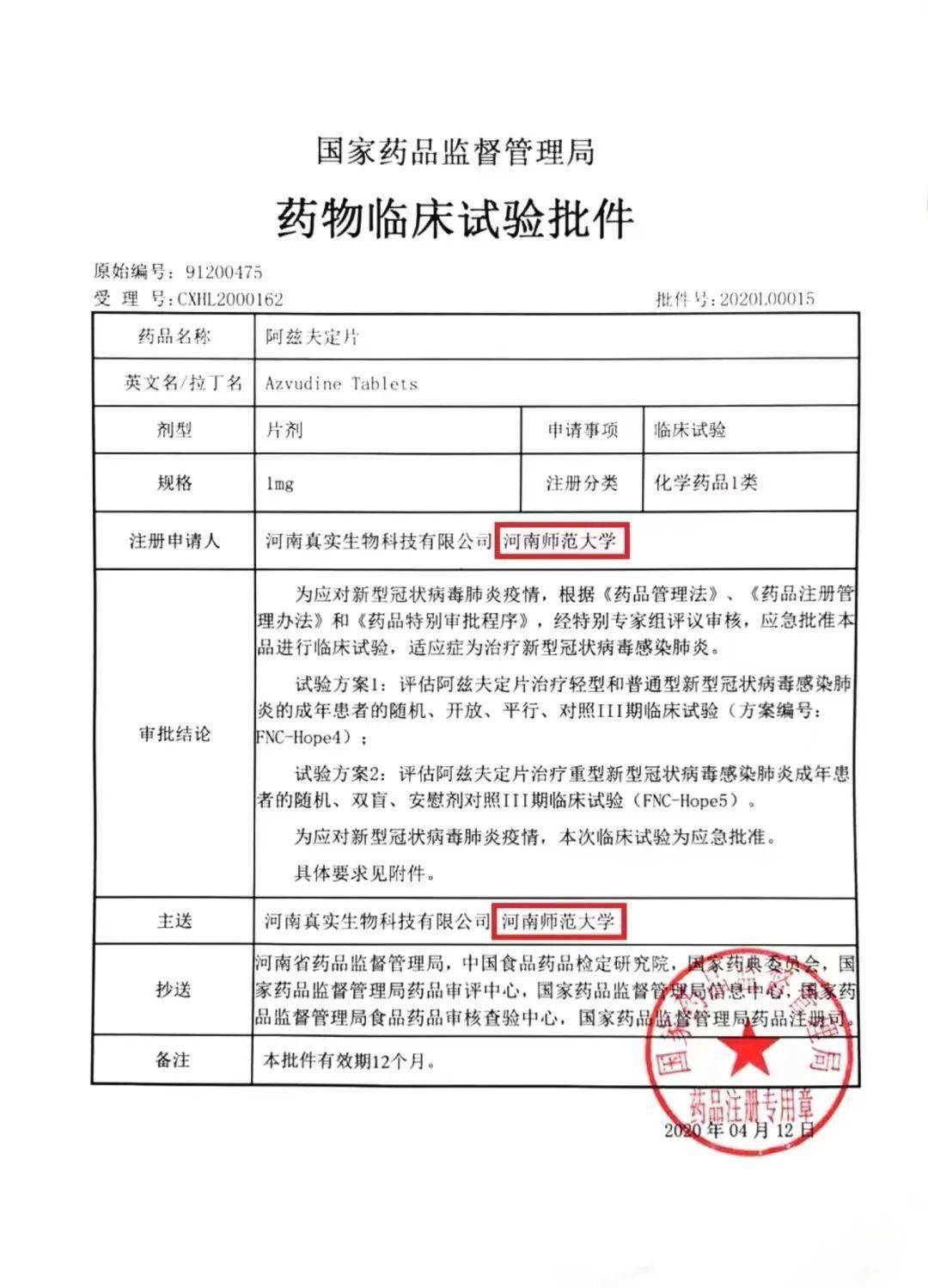重磅河南师范大学常俊标教授发明我国首个抗新冠小分子口服药阿兹夫定