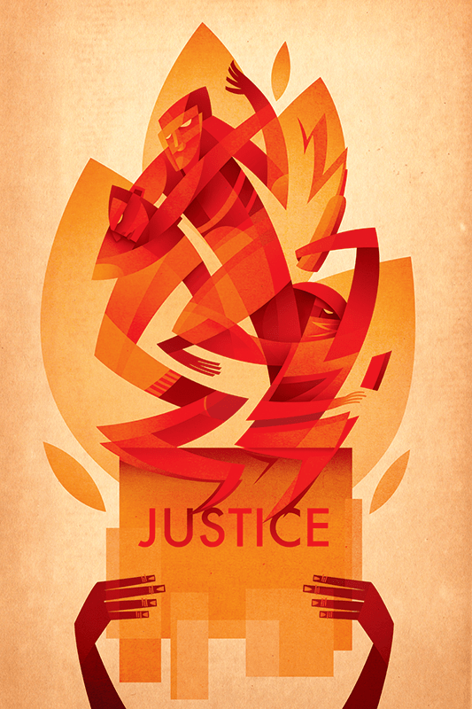 几何图形,立体主义风格插画_loose_sean_灵感