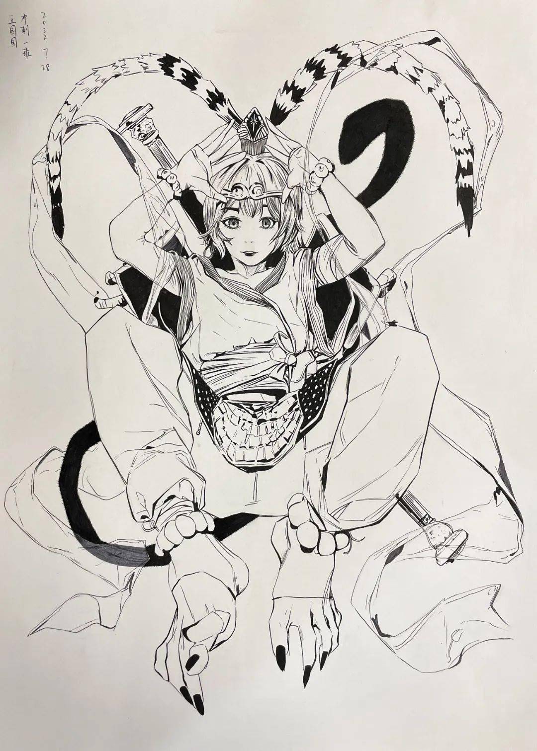 快看这些美术生的动漫速写作品一下子击中了我的心巴