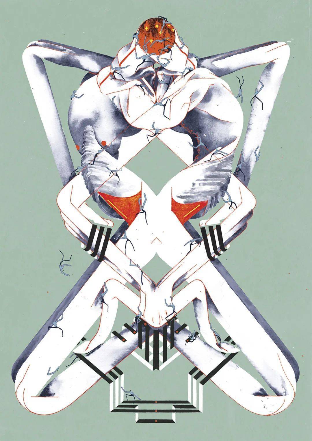 充满故事性的图形叙事插画