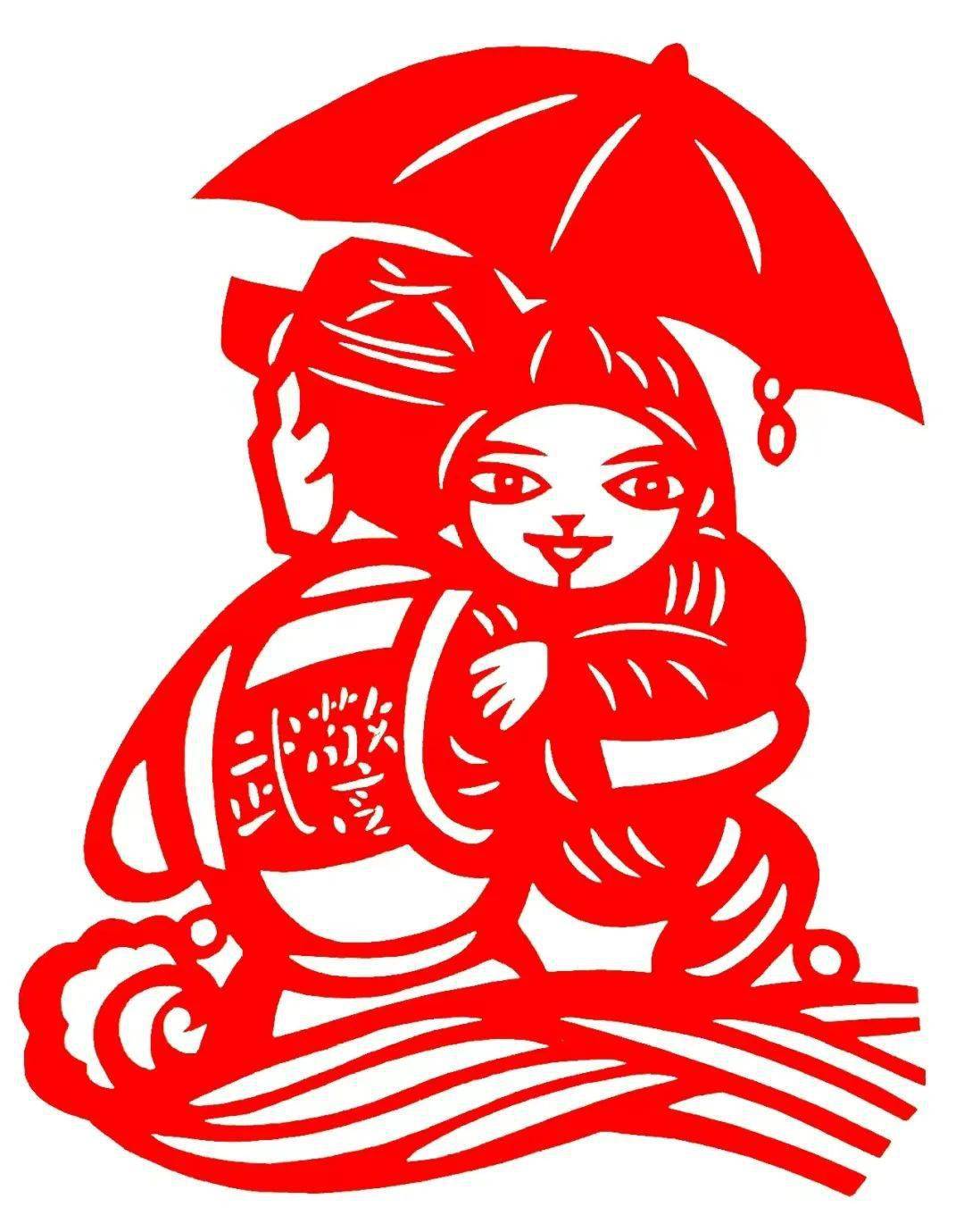 " 热烈庆祝中国人民解放军建军95周年"中民非遗剪纸传承人献礼八一线