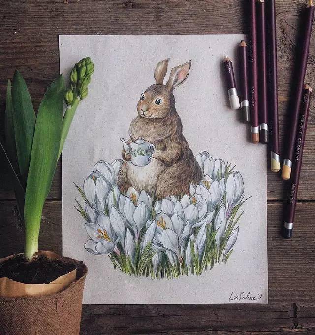 彩铅画入门教程|彩铅手绘小清新风景插画,漂亮极了!