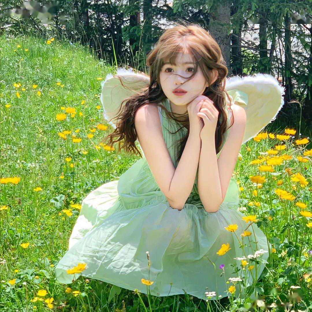 绿色女生头像幸与不幸都有尽头