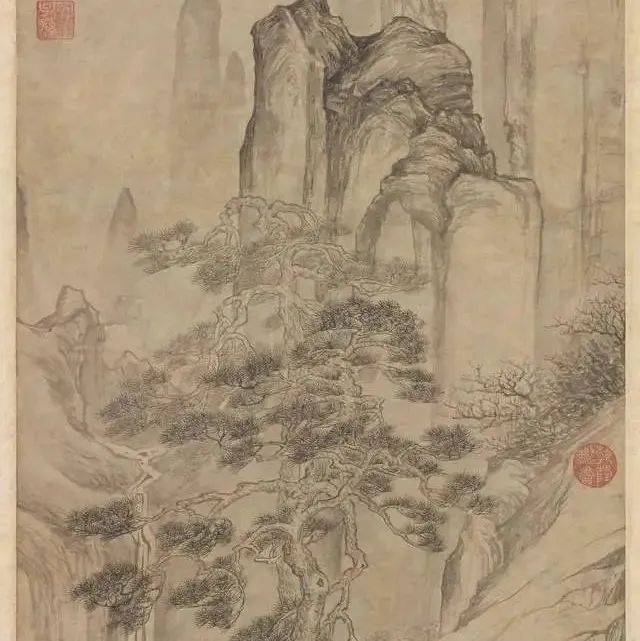 唐伯虎的山水，细细品！唐寅山石茅屋 